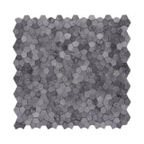 Zelfklevend Mozaïekpaneel | Pentagon 3D Grijs | 28,2×28,2 cm | Metaal