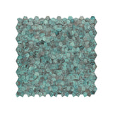 Zelfklevend Mozaïekpaneel | Pentagon 3D Patina Koper | 28,2×28,2 cm | Metaal