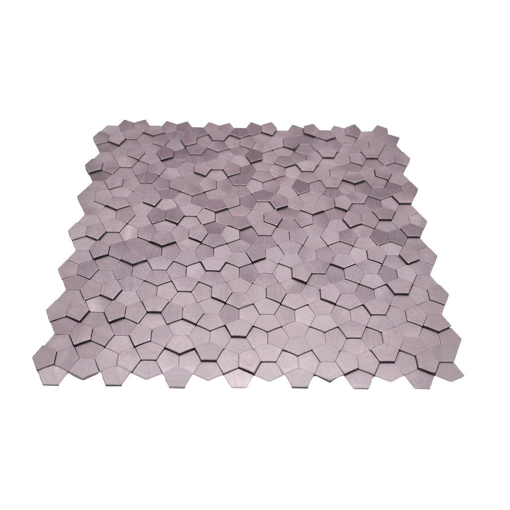 Zelfklevende mozaïektegel Pentagon 3D Roze - productfoto 2