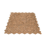 Zelfklevend Mozaïekpaneel | Pentagon 3D Zalm | 28,2×28,2 cm | Metaal