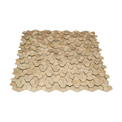 Zelfklevende mozaïektegel Pentagon 3D Champagne - productfoto 2
