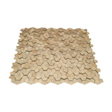 Zelfklevend Mozaïekpaneel | Pentagon 3D Champagne | 28,2×28,2 cm | Metaal