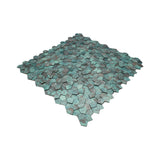 Zelfklevend Mozaïekpaneel | Pentagon 3D Patina Koper | 28,2×28,2 cm | Metaal