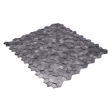 Zelfklevend Mozaïekpaneel | Pentagon 3D Grijs | 28,2×28,2 cm | Metaal