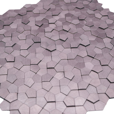Zelfklevende mozaïektegel Pentagon 3D Roze - productfoto 4