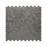 Zelfklevende Mozaïektegels Metaal Mini Hexagon 3D Antraciet 29,8×30,7 cm keukenachterwand