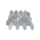 Zelfklevende Mozaïektegels Metaal | Picket Zilver | 30×30 cm | Keuken, Bad & WC