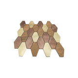 Zelfklevende Mozaïektegels Metaal | Picket Bruin | 30×30 cm | Keuken, Bad & WC