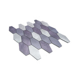 Zelfklevende Mozaïektegels Metaal | Picket Mauve | 30×30 cm | Keuken, Bad & WC