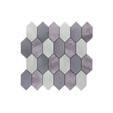 Zelfklevende Mozaïektegels Metaal Picket Mauve 30×30 cm keukenachterwand