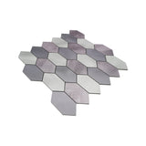 Zelfklevende Mozaïektegels Metaal | Picket Mauve | 30×30 cm | Keuken, Bad & WC