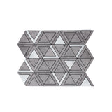 Zelfklevende Mozaïektegels Metaal Driehoek Grijs 28,7×33,1 cm keukenachterwand