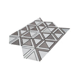 Zelfklevende Mozaïektegels Metaal | Driehoek Grijs | 28,7×33,1 cm | Keuken, Bad & WC