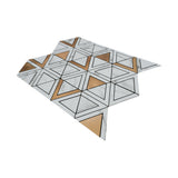 Zelfklevende Mozaïektegels Metaal | Driehoek Goud | 28,7×33,1 cm | Keuken, Bad & WC