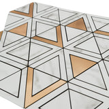 Zelfklevende Mozaïektegels Metaal | Driehoek Goud | 28,7×33,1 cm | Keuken, Bad & WC