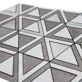 Zelfklevende Mozaïektegels Metaal | Driehoek Grijs | 28,7×33,1 cm | Keuken, Bad & WC