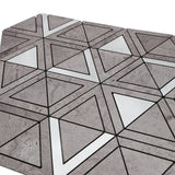 Zelfklevende Mozaïektegels Metaal | Driehoek Grijs | 28,7×33,1 cm | Keuken, Bad & WC