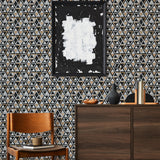 Zelfklevende Mozaïektegels Metaal | Driehoek Zwart | 28,7×33,1 cm | Keuken, Bad & WC