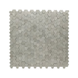 Zelfklevend Mozaïekpaneel | Driepas 3D Zilver | 30,5×29,6 cm | Metaal