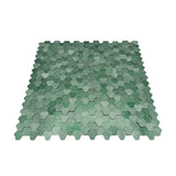 Zelfklevend Mozaïekpaneel | Driepas 3D Donkergroen | 30,5×29,6 cm | Metaal