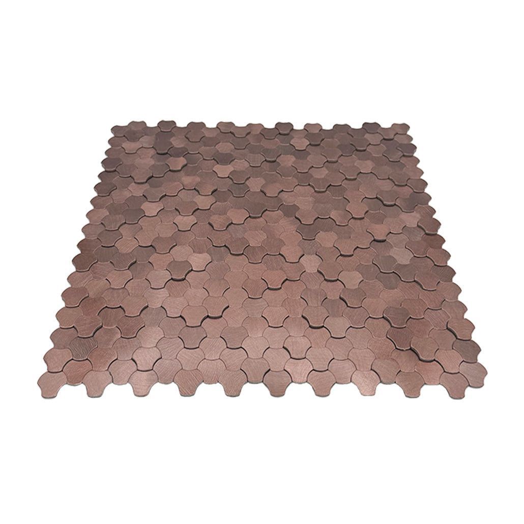 Zelfklevende mozaïektegel Driepas 3D Brons - productfoto 2