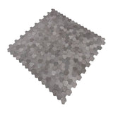 Zelfklevend Mozaïekpaneel | Driepas 3D Antraciet | 30,5×29,6 cm | Metaal