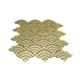 Zelfklevend Mozaïekpaneel | Waaier Goud | 26,8×28,1 cm | Metaal