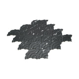 Zelfklevend Mozaïekpaneel | Waaier Zwart | 26,8×28,1 cm | Metaal