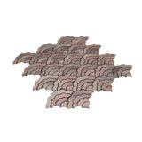 Zelfklevend Mozaïekpaneel | Waaier Mauve | 26,8×28,1 cm | Metaal