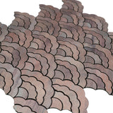 Zelfklevend Mozaïekpaneel | Waaier Mauve | 26,8×28,1 cm | Metaal