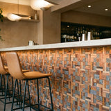 Lava Mix houten wandpaneel