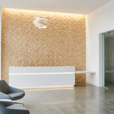 Rubberwood Compact houten wandpaneel