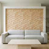 Rubberwood Compact houten wandpaneel