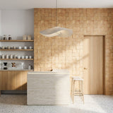 Rubberwood houten wandpaneel