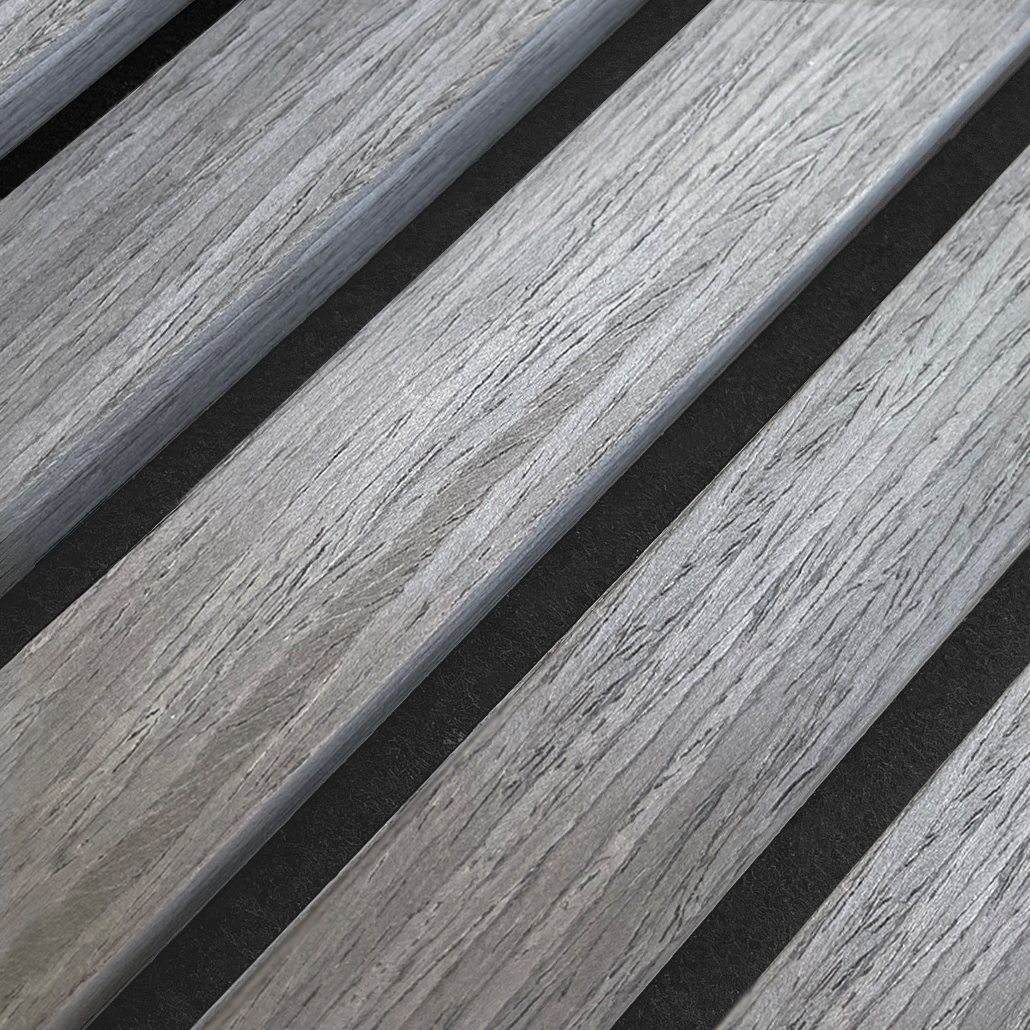 AkuPanel Grijs Walnoot-Hout | 300cmx60cm | 3-zijdig écht houtfineer