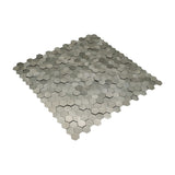 Mini Hexagon 3D Zilver - productfoto glans 3