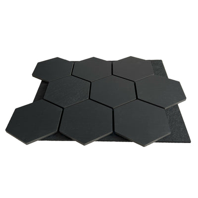 Sample hexagon wandpaneel zwart 1