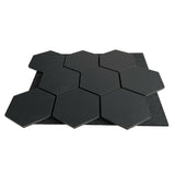 Hexagon Panel Zwart 81CM | Akoestisch | Wanddecor | Zeshoekig