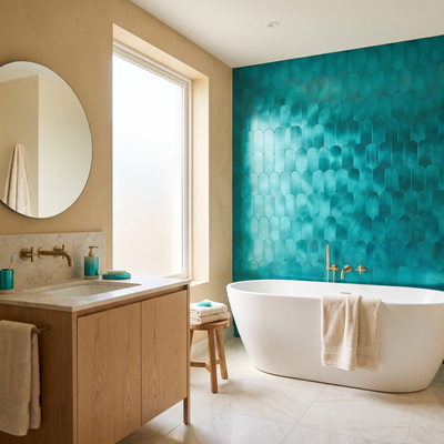 Arch Turquoise - badkamer sfeerfoto