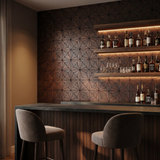 Nolan Rose Black wandpaneel als bar-achterwand