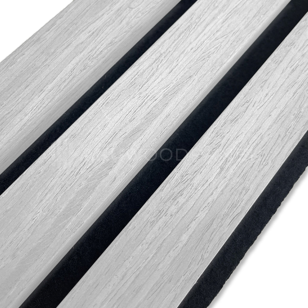 AkuPanel Wit Eiken-Hout | 240cm x 60cm | 3-zijdig écht houtfineer