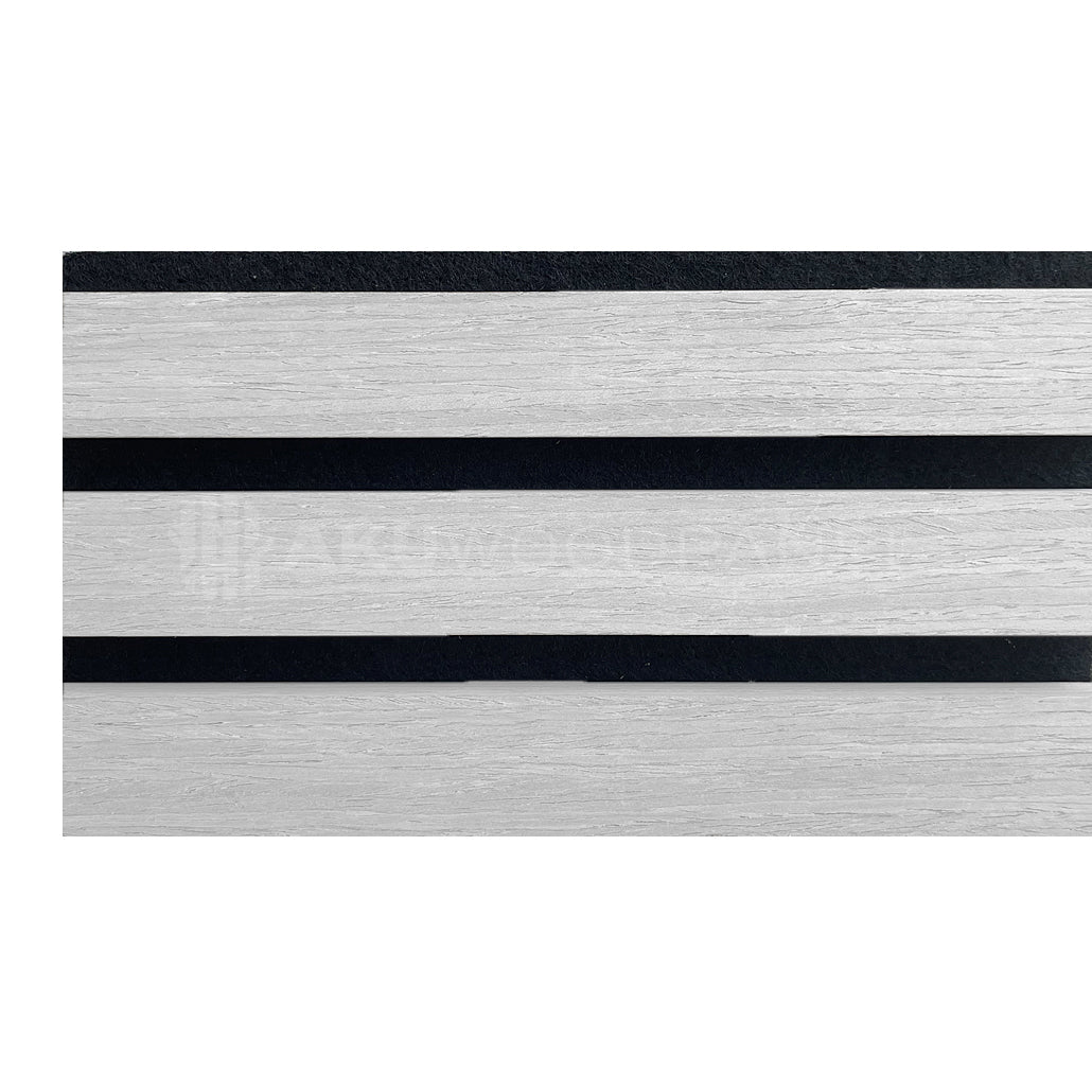 AkuPanel Wit Eiken-Hout | 240cm x 60cm | 3-zijdig écht houtfineer
