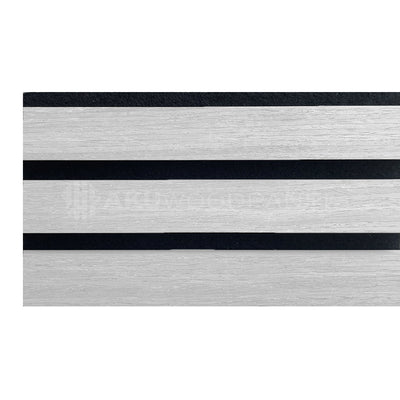 AkuPanel Wit Eiken-Hout | 240cm x 60cm | 3-zijdig écht houtfineer