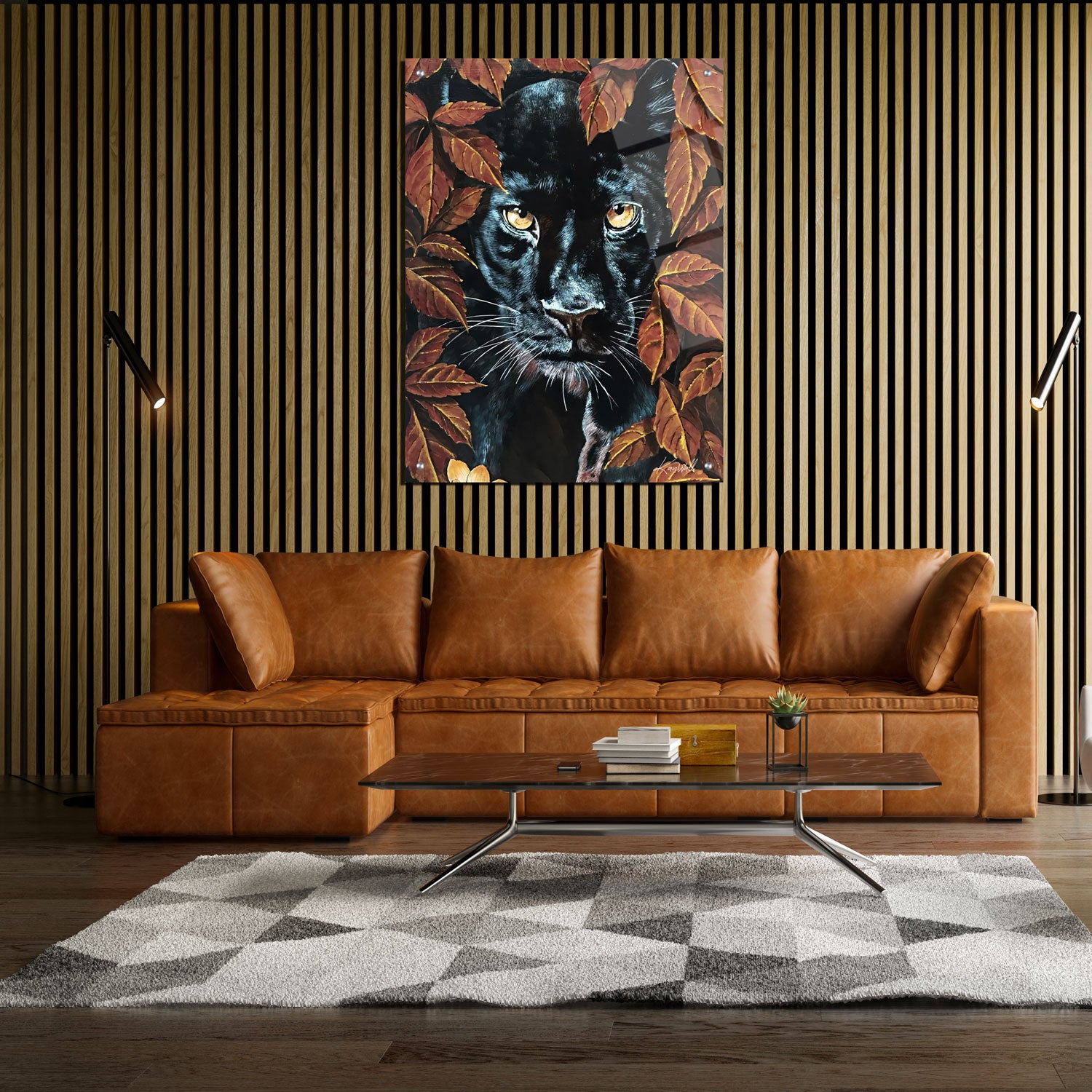 Canvas | Plexiglas Schilderij - Black Panther