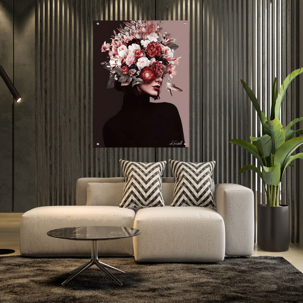 Canvas | Plexiglas Schilderij - Flower Head
