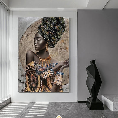 Canvas | Plexiglas Schilderij - Golden Moon