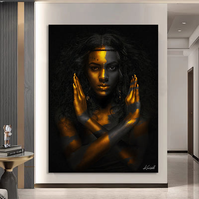 Canvas | Plexiglas Schilderij - Golden Star