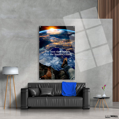 Canvas | Plexiglas Schilderij - Hardest Climb