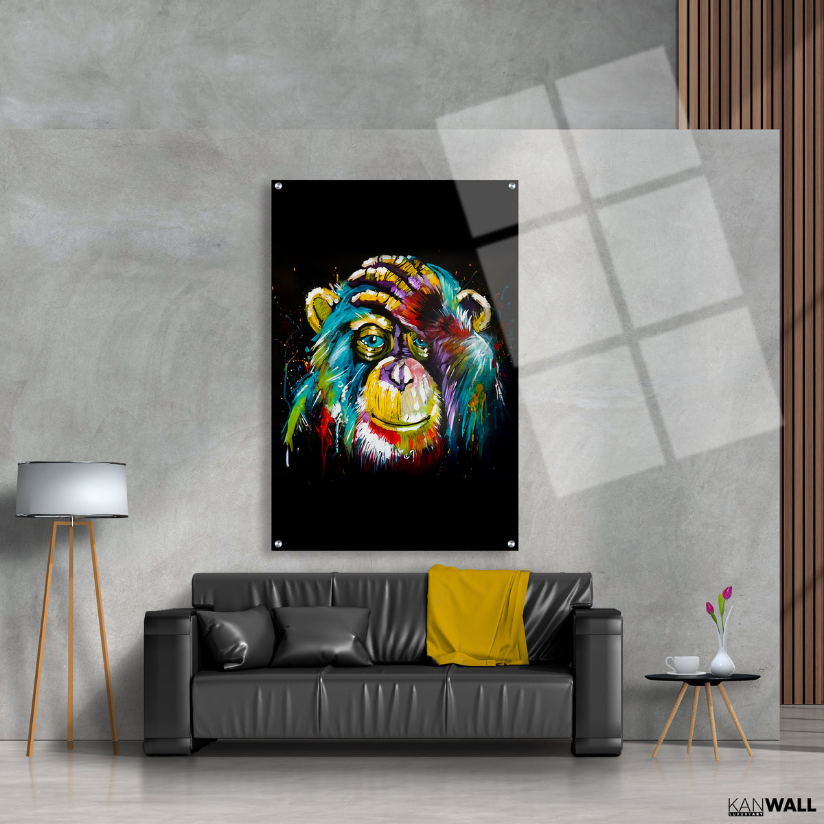 Canvas | Plexiglas Schilderij - Monkey